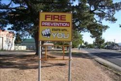 Fire prevention starts with you - signage