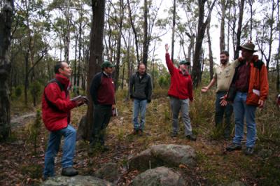 The final workshop for 2008, held in bushland south of Hobart, Tasmania