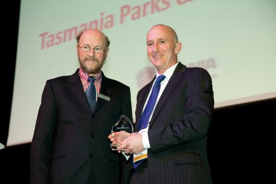 The Tasmania Parks and Wildlife Service won the research utilisation award