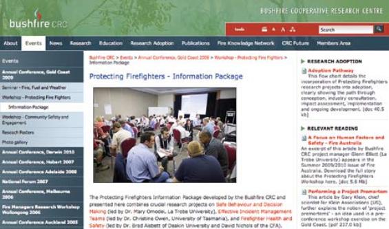 New online resource for protecting firefighters