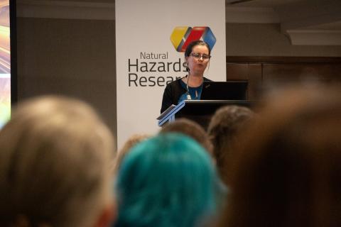 Anna Durkin presenting